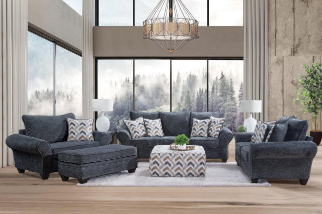 1000 Sofa & Chair 1/2 - Charcoal