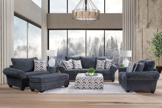1000 Sofa & Chair 1/2 - Charcoal