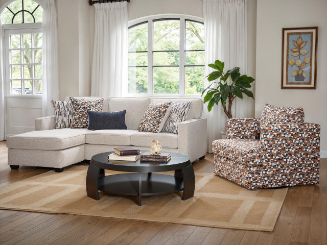 1131 Sofa with Reversible Chaise - Cashmere