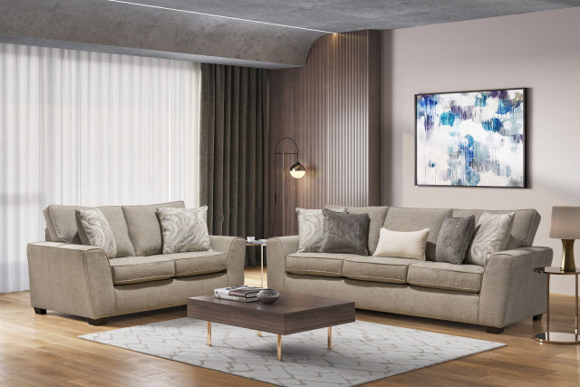 1232 Sofa & Loveseat - Tessa Alabaster