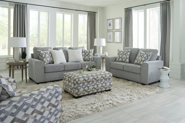 1250 Sofa & Loveseat - Roman Steel