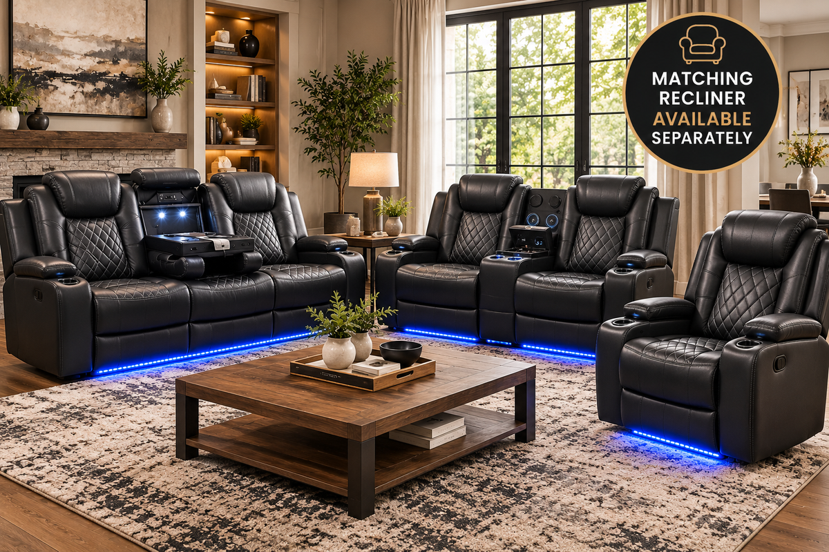 2270 Reclining Sofa and Loveseat - Black