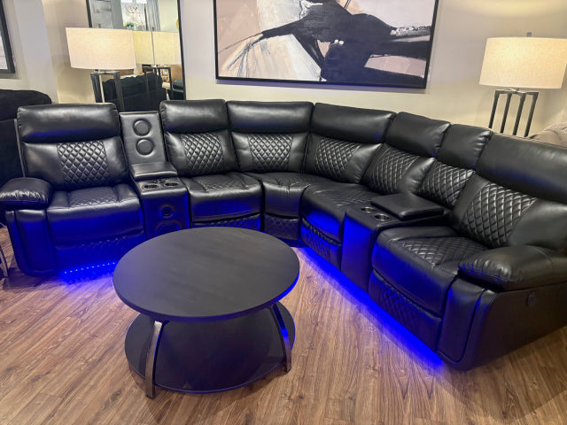 2271 Reclining Sectional - Black