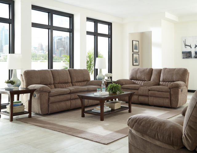 2409 Reclining Sofa & Loveseat - Tan