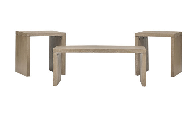 2420 3-Piece Coffee Table Set - Brown