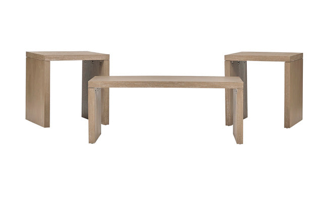 2420 3-Piece Coffee Table Set - Brown
