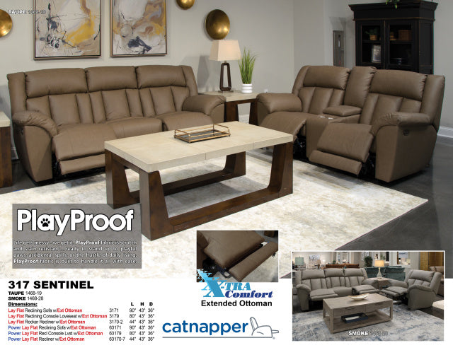 3179 Reclining Sofa & Loveseat - Smoke