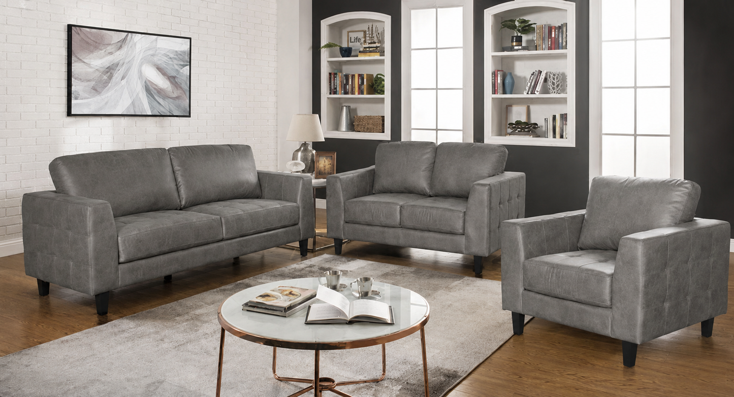 3204 Sofa, Loveseat and Chair Set - Badlands Gray