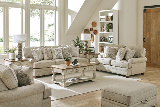 4283 Sofa & Loveseat Set - Buff