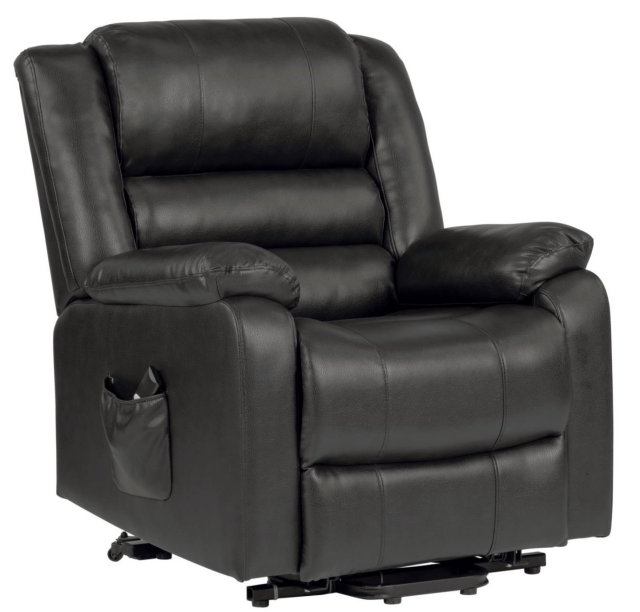 8512 Reclining Lift Chair - Breathable Charcoal
