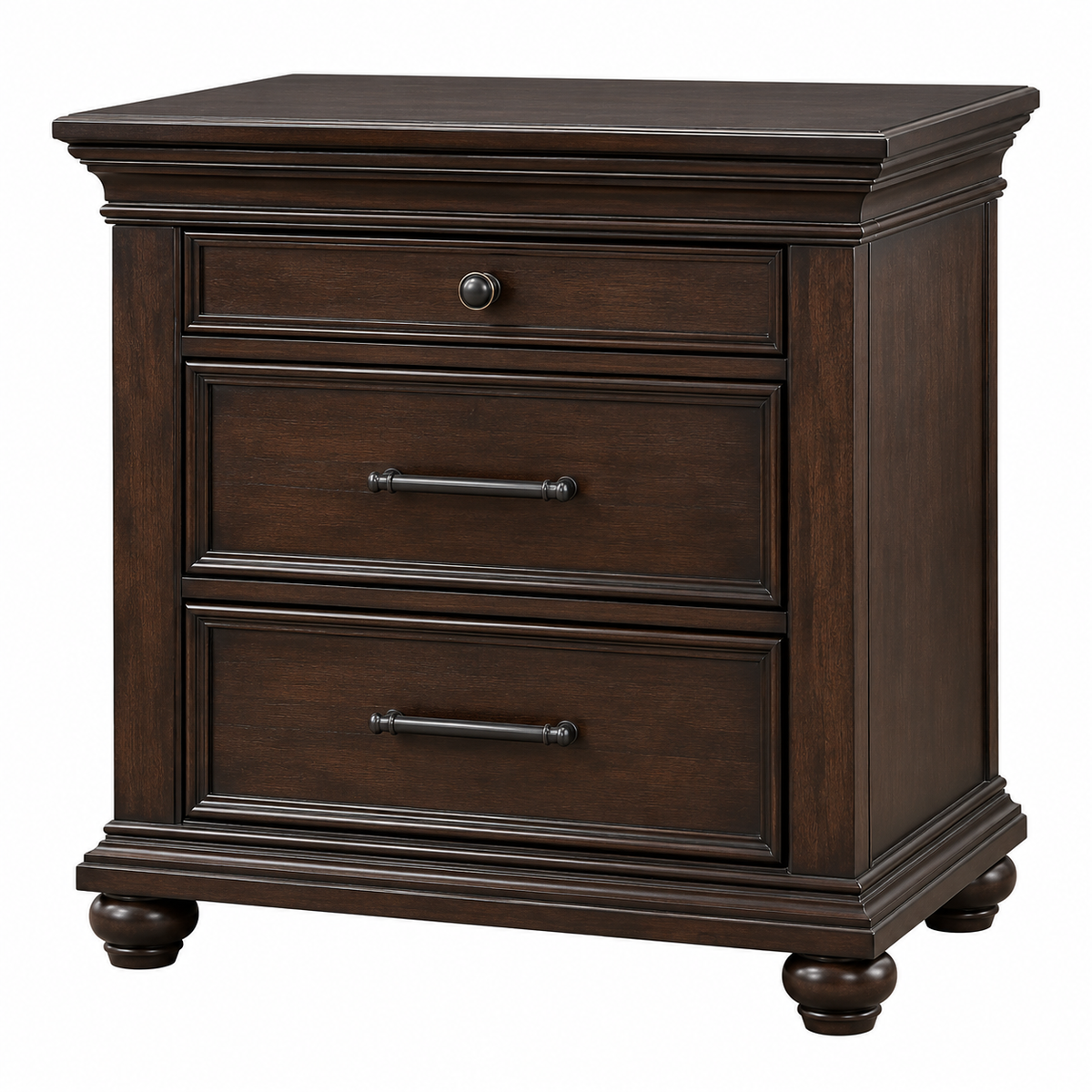 BR0460DKB Nightstand - Dark Brown