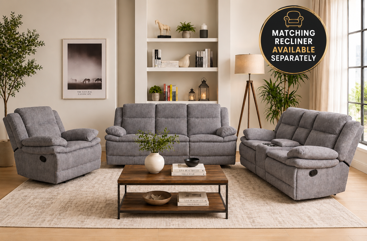 LR1200DO Reclining Sofa & Loveseat - Dove