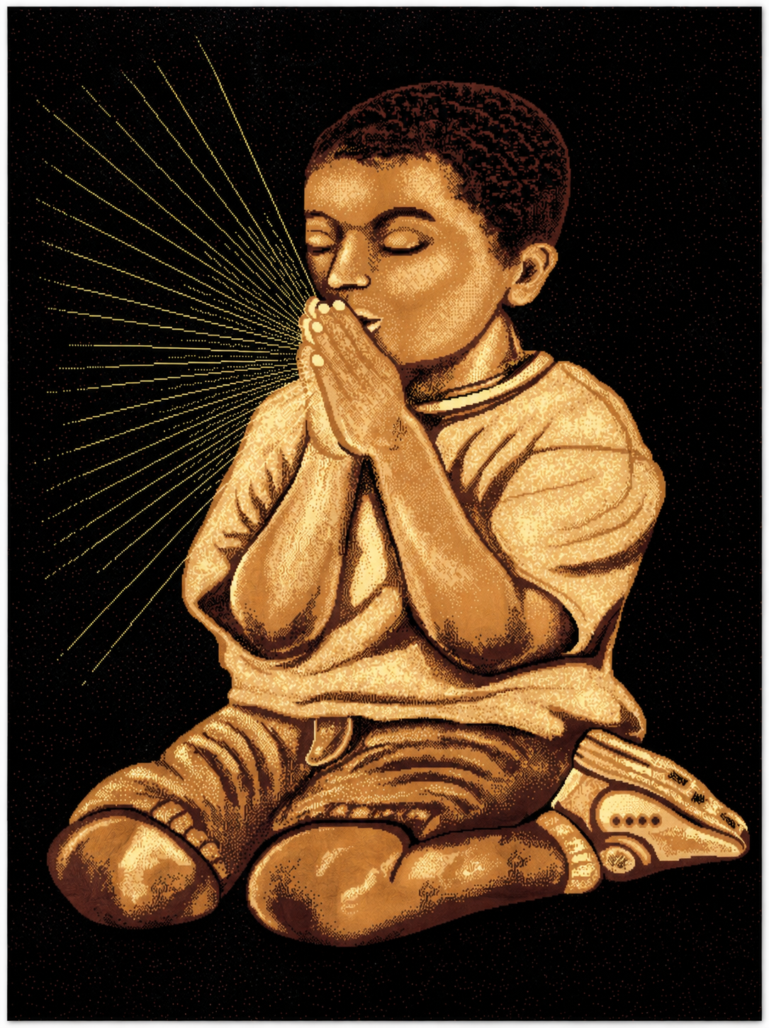 R57AKP2 5x7' Kids Prayer #2 Area Rug