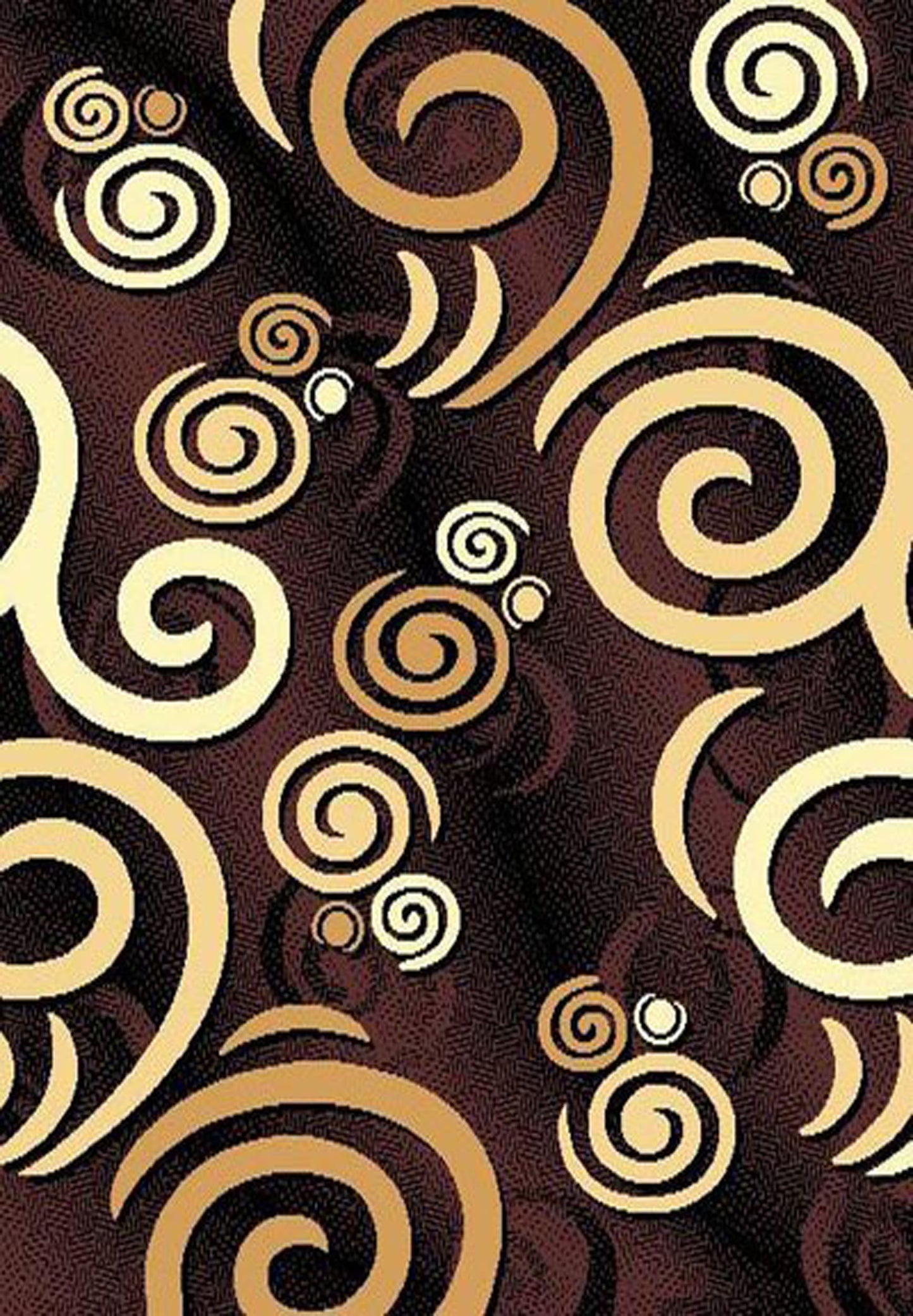 R57M21BK 5x7' Moderno #21 Area Rug - Black
