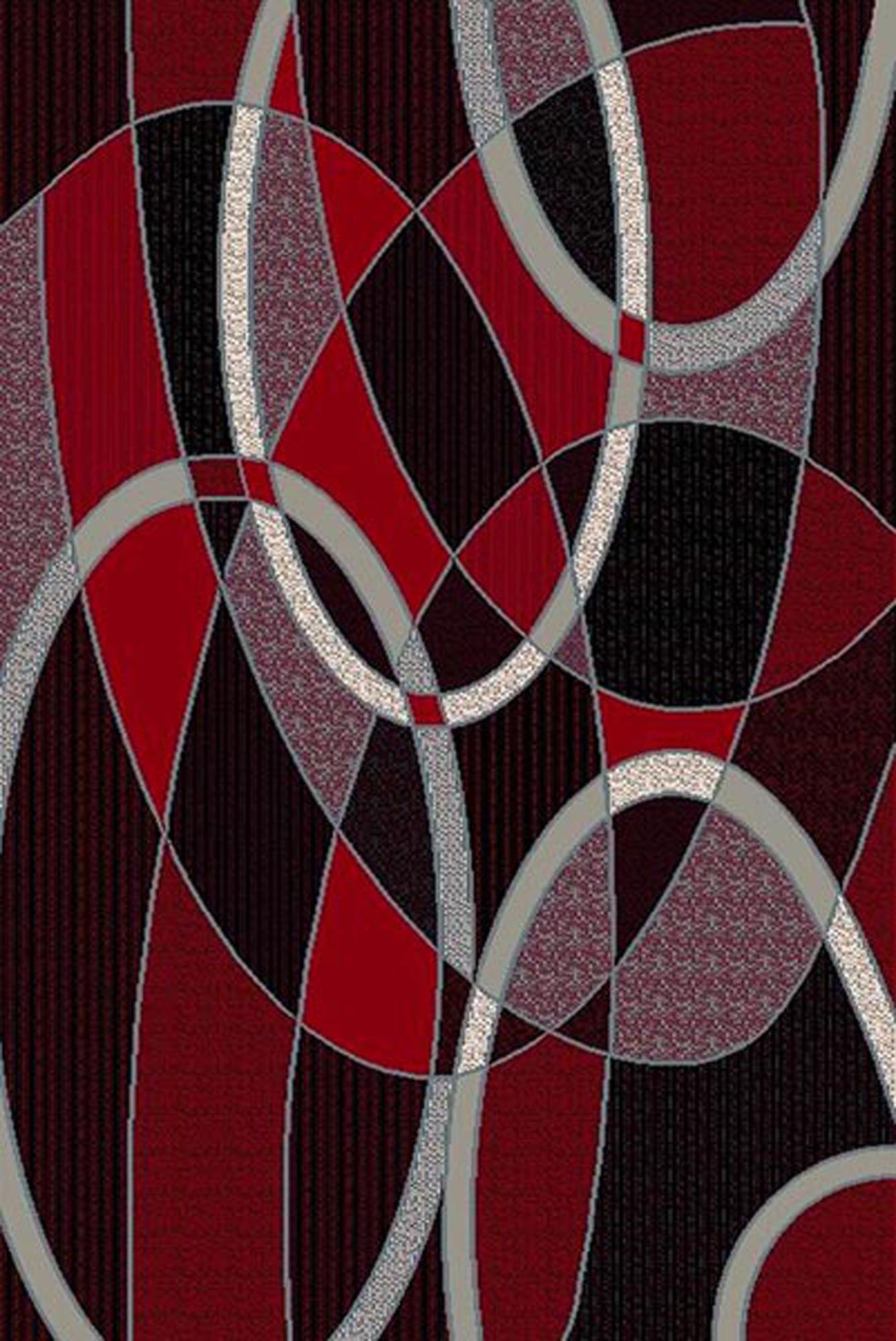 R57TZ864R 5x7' Trendz #864 Area Rug - Red