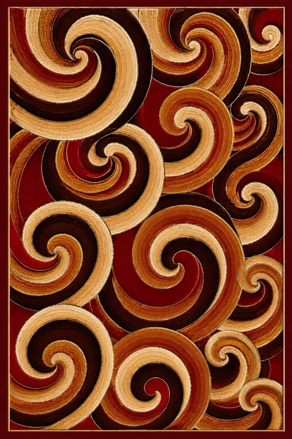 R69G31R 5x7' Gallery #31 Area Rug - Red