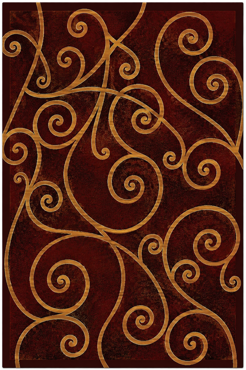 R912G23BG 8x10' Gallery #23 Area Rug - Burgandy