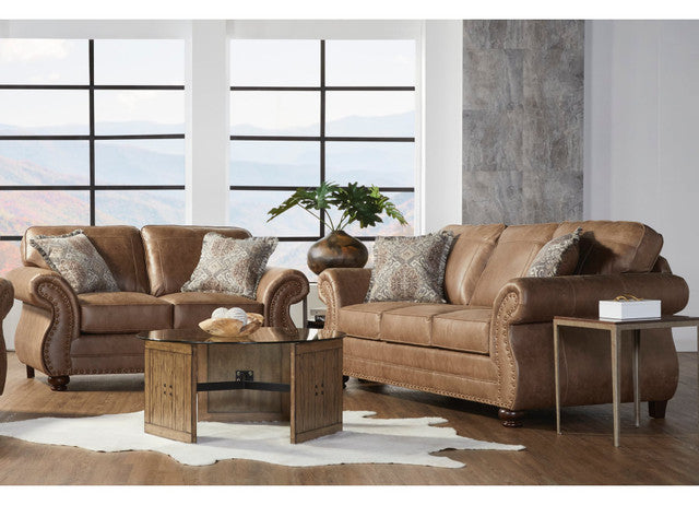 17410 Sofa & Loveseat Set - Jetson Ginger