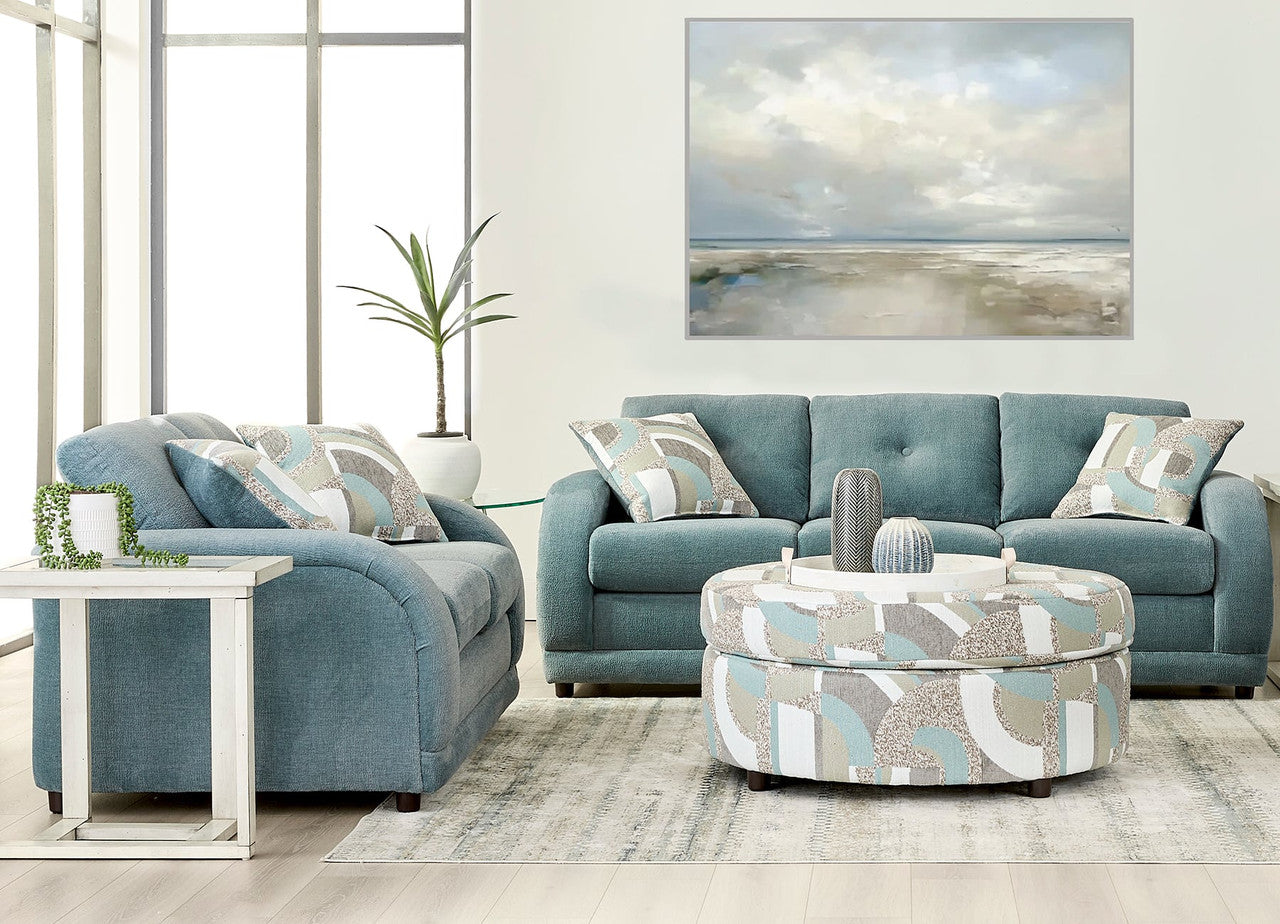 23600 Sofa & Loveseat Set - Cruiser Aquamarine