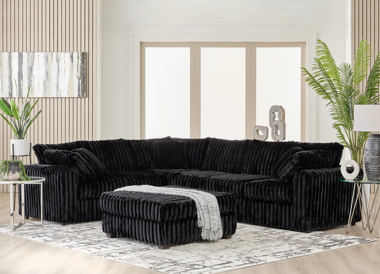 24550 Sectional - Mondo Black