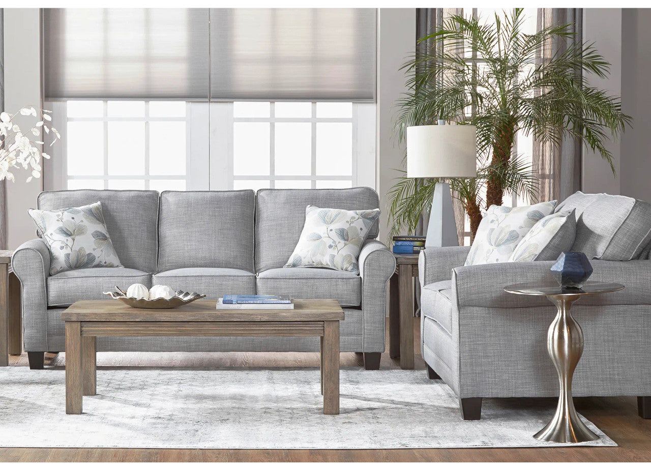 3700 Sofa & Loveseat Set - Rumble Smoke