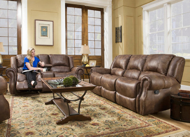 66901 Sofa & Loveseat Set - Waylon Mocha