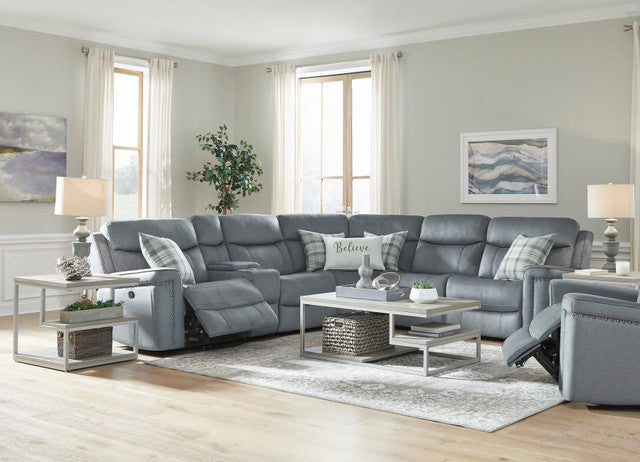 90203 Reclining Sectional - Basra Steele
