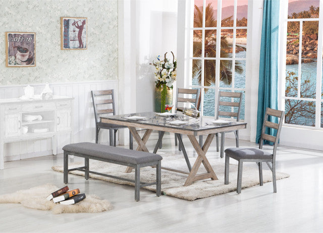 DC1768 5-Piece Counter Height Dining Set - Gray