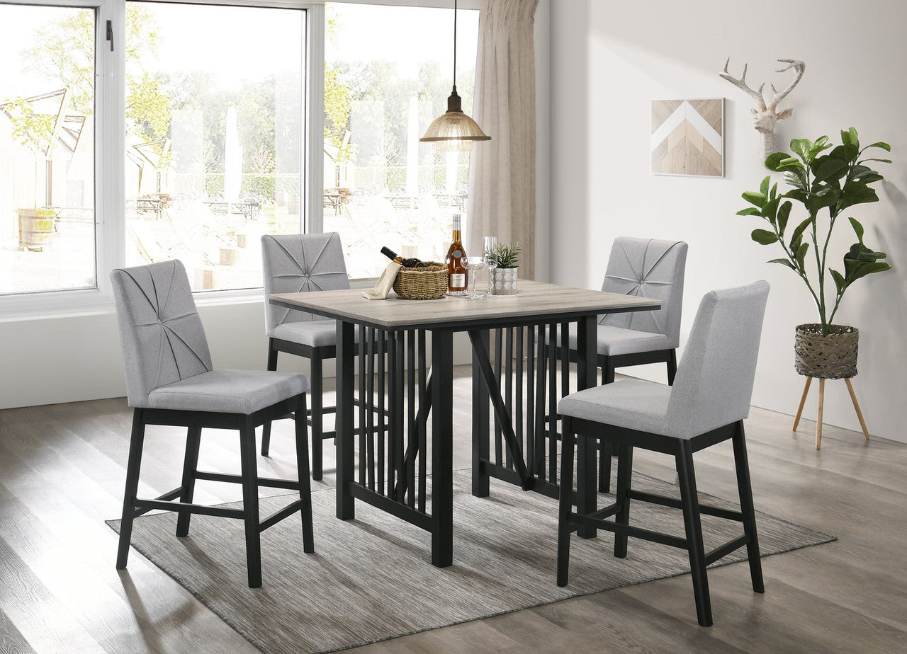 DC9575 5-Piece Counter Height Dining Set - Gray