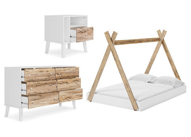 EB1221 3-Piece Full Bedroom Set - White