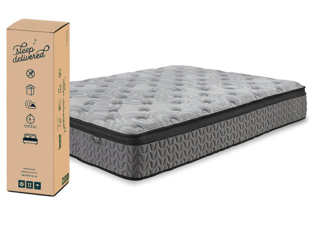 M525 12" Euro Pillow Top Mattress - Gray