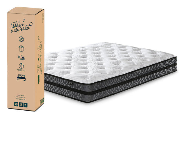 M589 10" Twin Pocketed Hybrid Mattress - Gray