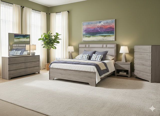 MB006BR Bedroom Set - Cement Gray