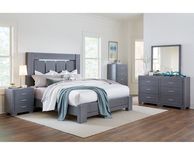 MB011BR Bedroom Set - Gray