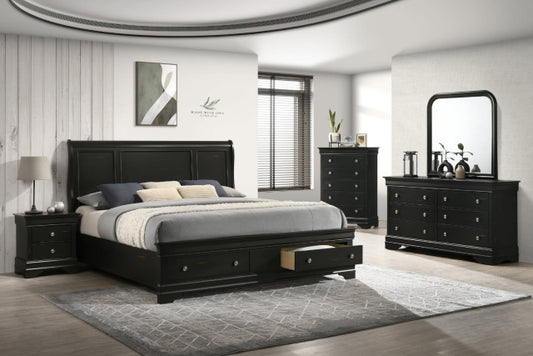 Porter Lite 5-Piece Queen Bedroom Set - Antique Black