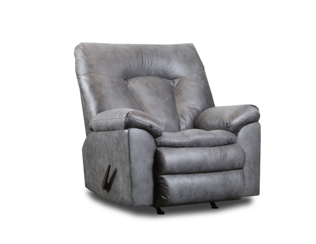 1008 Big Man Rocker Recliner - Amos Gunmetal