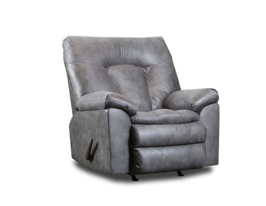 1008 Big Man Rocker Recliner - Amos Gunmetal