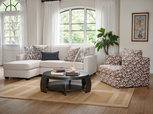1131 Sofa with Reversible Chaise - Cashmere