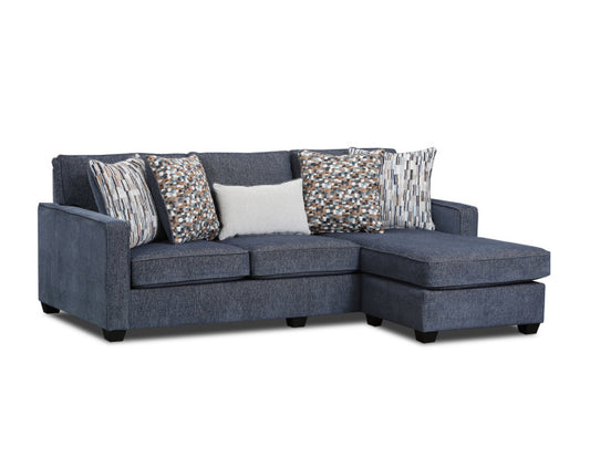 1131 Sofa with Reversible Chaise - Indigo