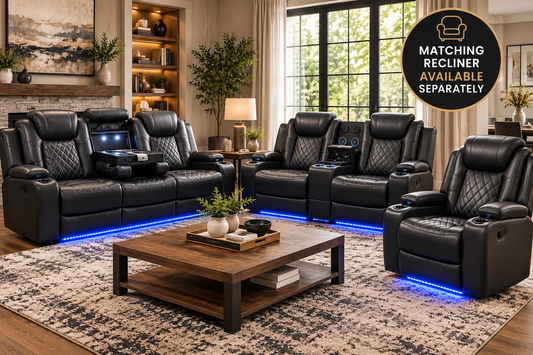 2270 Reclining Sofa and Loveseat - Black