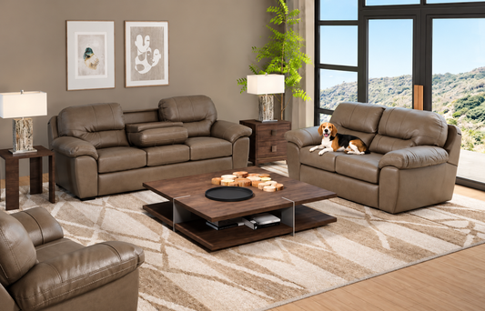 2453 Sofa & Loveseat - Taupe