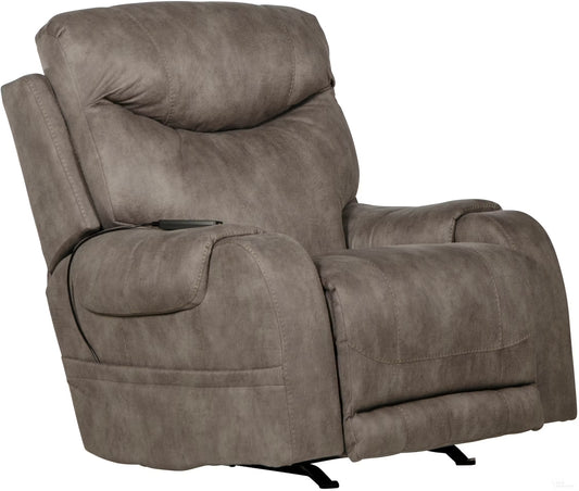 4102 Power Recliner with Heat & Massage - Gray