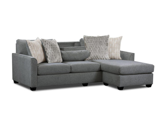 5960 Sofa with Reversible Chaise - Irving Charcoal