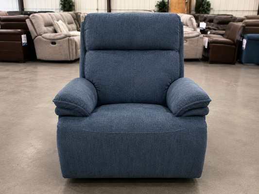 6083 Big Man Power Recliner - Blue