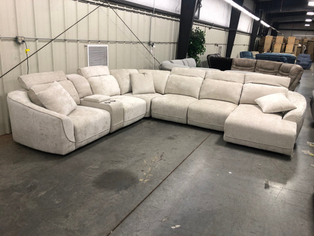 7171 Power Reclining Sectional - Natural