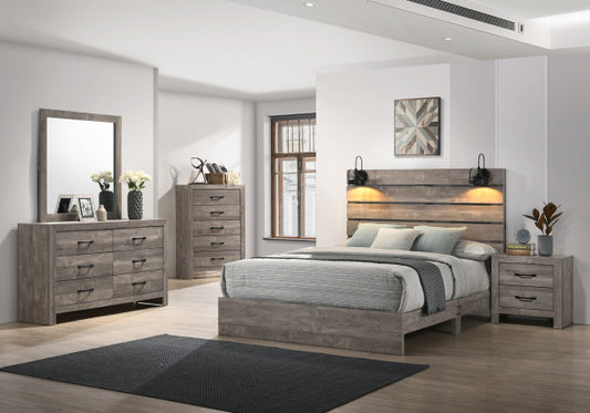 8359 5-Piece Queen Bedroom Set - Driftwood