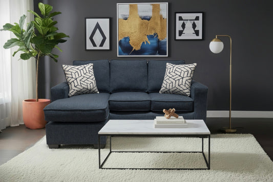9272 Reversible Chaise Sleeper Sofa - Denim