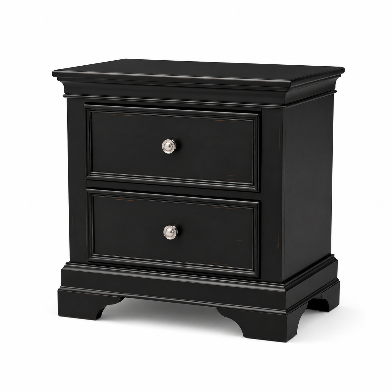 BR0393 Nightstand - Antique Black