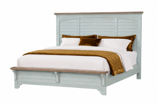 BR0434BLBR Bed - Blue/Brown