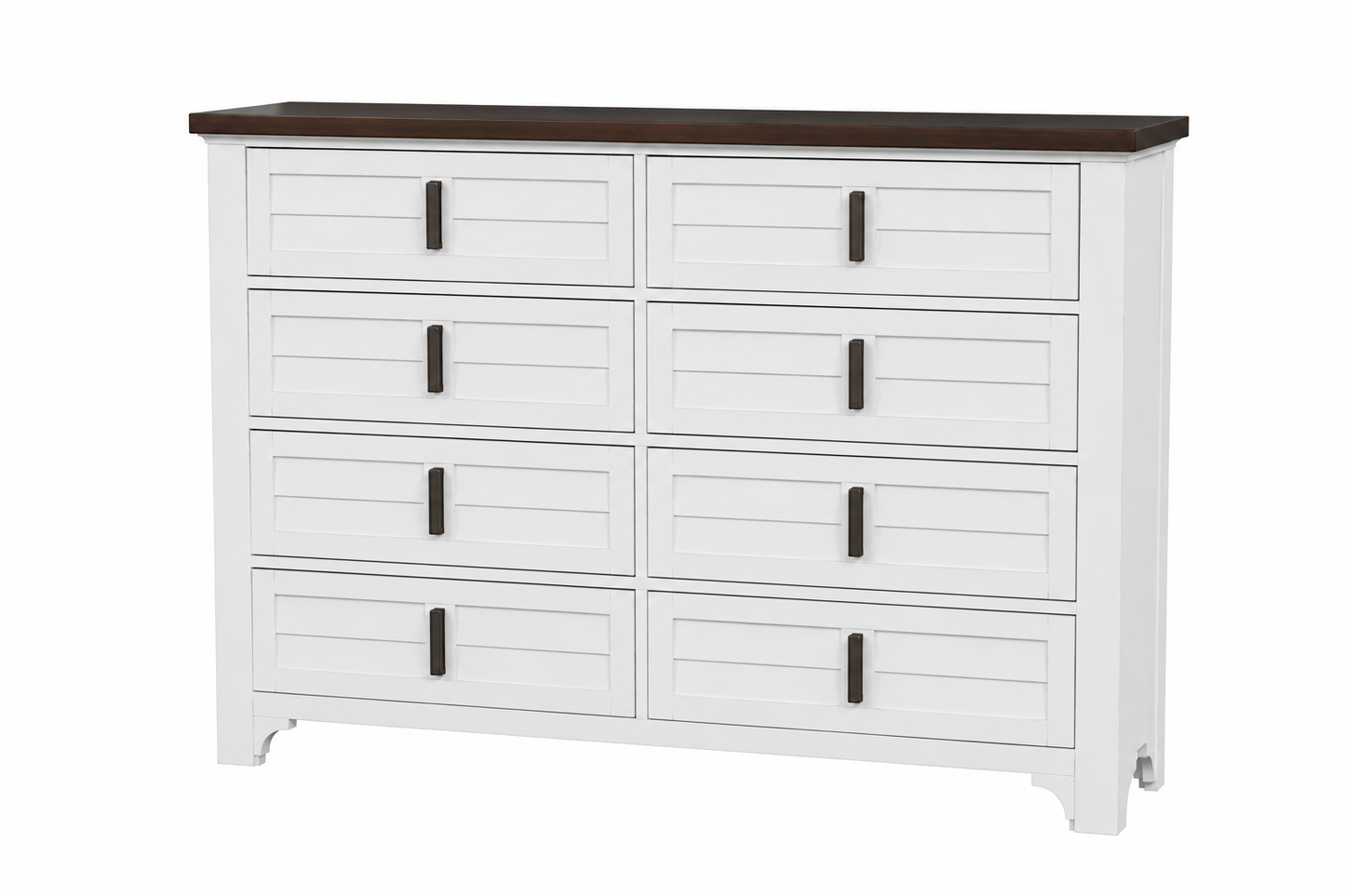 BR0434BRWH Dresser - Brown/White